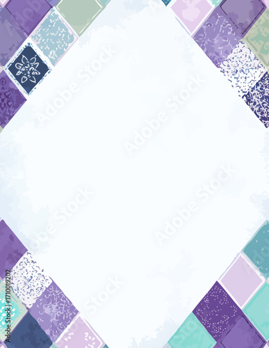 Fundo vetorial abstrato com cantos coloridos suaves