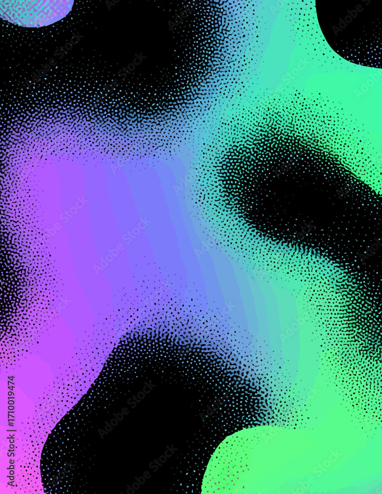 Abstração de névoa colorida em tons pastel e vibrantes