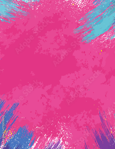Composição Abstrata em Estilo Pop Art Vibrante