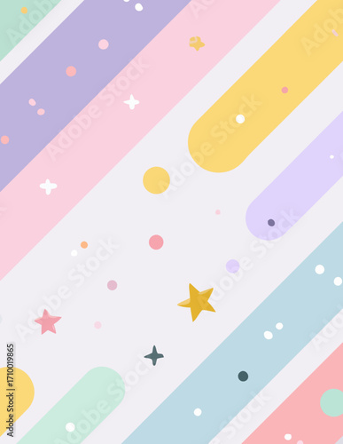 Fundo vibrante e lúdico em estilo vetorial