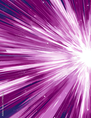 Explosão de Energia Violeta Abstrata