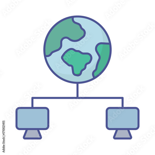 network communication  Vector Icon which can easily modify or edit