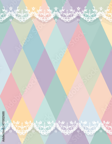 Fundo abstrato suave em tons pastel com padrão geométrico de losangos