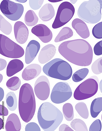 Padrão Sem Costura Vetorial Abstrato em Tons de Roxo e Lilás
