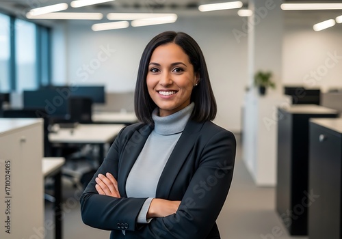 Confident Business Woman in Modern Office. Free Download Confident Business Woman in Modern Office. - GFXLoad
