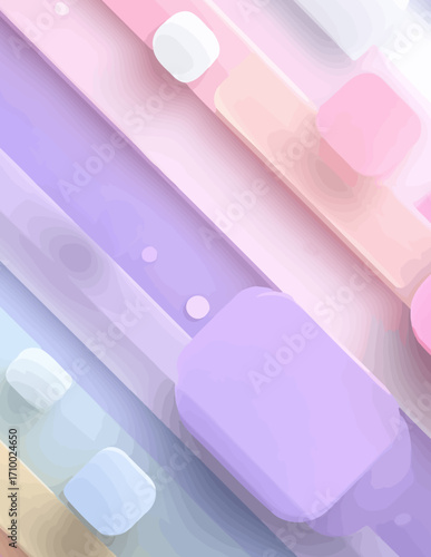 Abstração Pastel em Faixas Diagonais Suaves