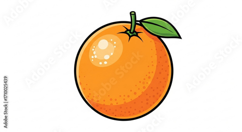 Fresh orange illustration, a vibrant citrus fruit full of vitamin c and refreshing flavor for designs
