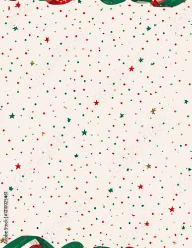 Moldura Festiva de Natal em Estilo Vetorial Simples