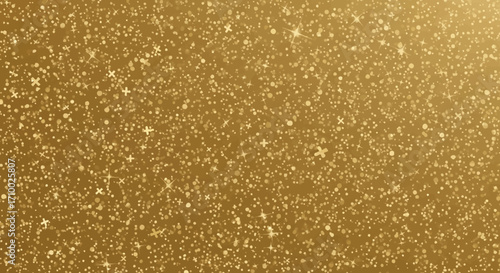 Glitter Vector Background with Golden Sparkling Confetti Elements for Party and Celebration Design