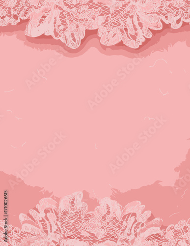 Fundo Delicadeza Rosa Suave - Estilo Vetorial Simples