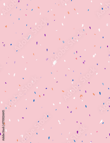 Fundo Rosa Delicado com Textura de Confetes Vetorial