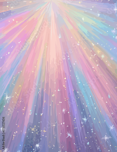 Raios de Luz Pastel Abstrato