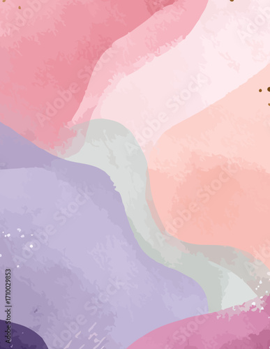 Padrão Sem Costura Abstrato em Estilo Vetorial com Tons Pastel