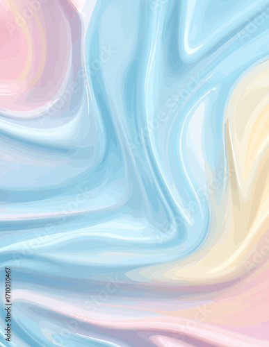 Abstração Fluida em Tons Pastel: Padrão Vetorial Sem Costuras