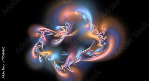 Abstract Colorful Energy Flow.