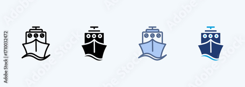 Ship Multiple Style Icon Collection