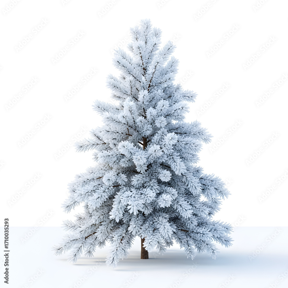 Fototapeta premium Snowy Christmas Tree