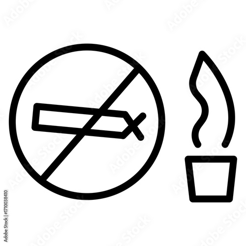 No vector line icon design