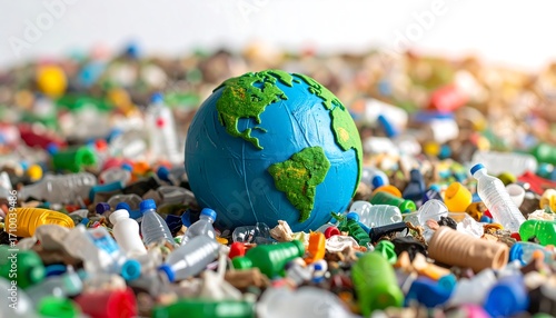 Earth surrounded by plastic waste (1)