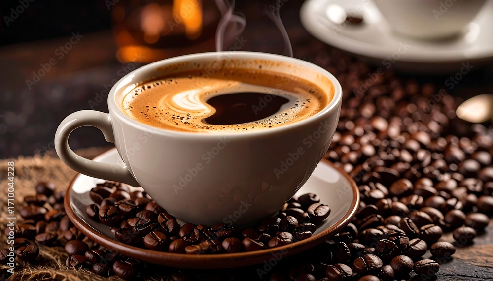 Fototapeta premium Espresso coffee in a cup