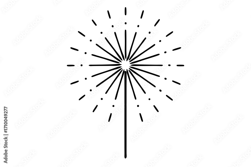Obraz premium fireworks on the white