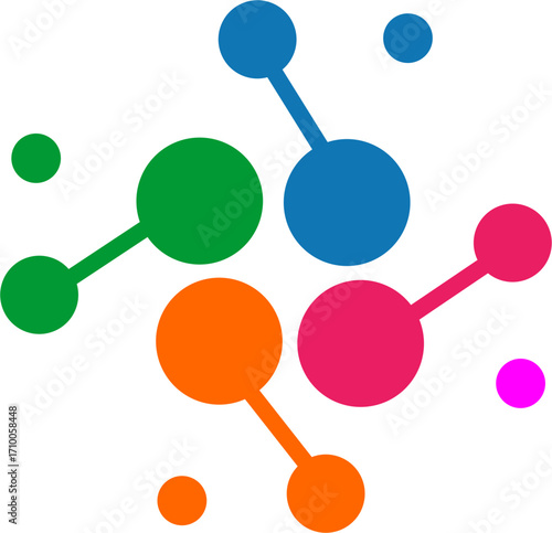 molecule background vector illustration