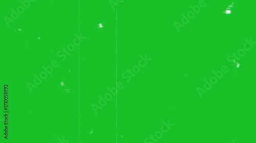 Old film tape defects noise, grunge film strip frame, Dust, grain texture overlay,  Retro vintage old damaged tape. Animated Super 8 mm scratches border frames  flickering on green screen, 