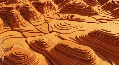 Detailed Mountainous Landscape Texture.