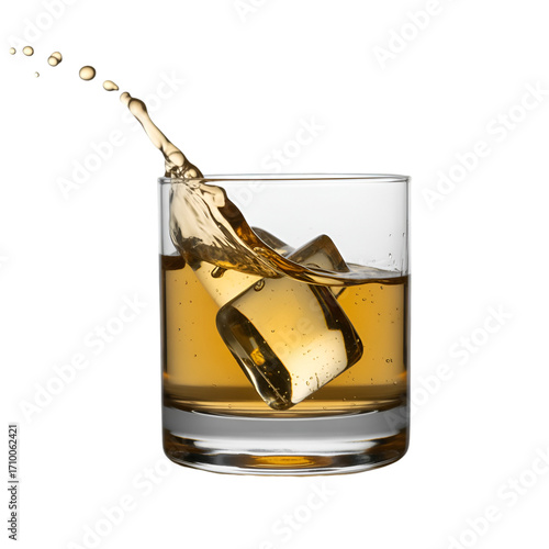 whiskey being poured into glass