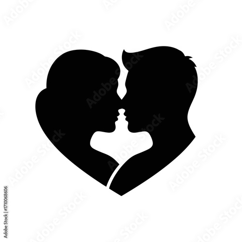 silhouette of a couple