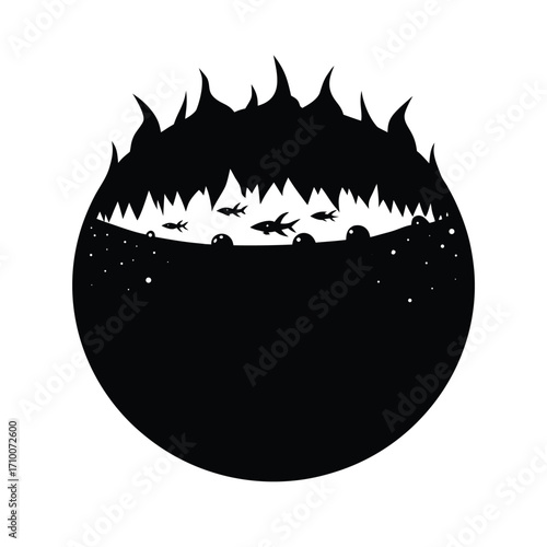 Oceanic Depths Silhouette