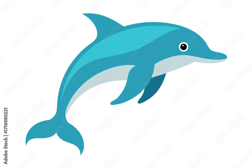 Obraz premium dolphin isolated on white background