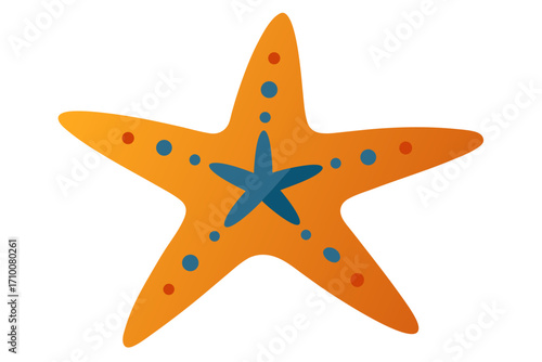starfish isolated on white
