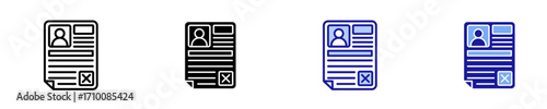 Rejected  Icon Set Multiple Style Collection