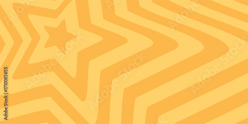 Orange background with star pattern. Attractive design for banners, posters, social media, covers