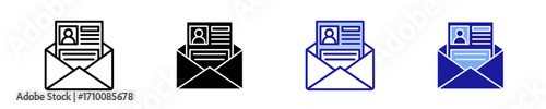 Envelope  Icon Set Multiple Style Collection