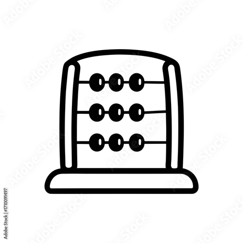 abacus icon vector illustration