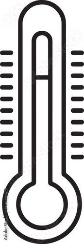 thermometer icon symbol for temperature measurement and weather forecasting line art illustration bundle set royalty free stock photos premium quality