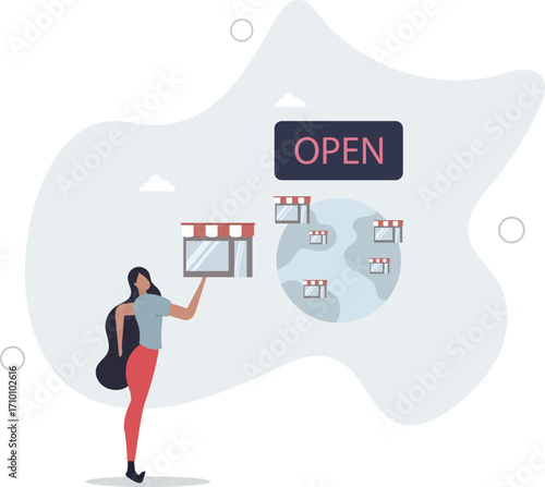 Franchise business opportunity to start or expand store and shop, selling shop license or growing business to global and international concept.life and employment of people.