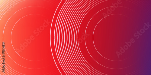 Abstract modern gradient horizontal template background. Trendy bright circle lines creative design. Minimal style graphic elements. vector illustration,website