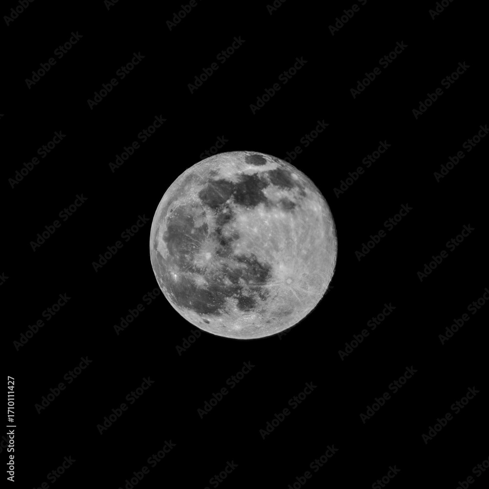 Obraz premium Close-up of The Moon, at Night