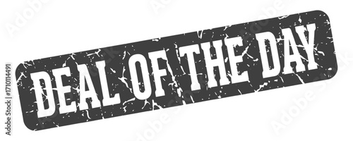 deal of the day rectangular sign. deal of the day stamp