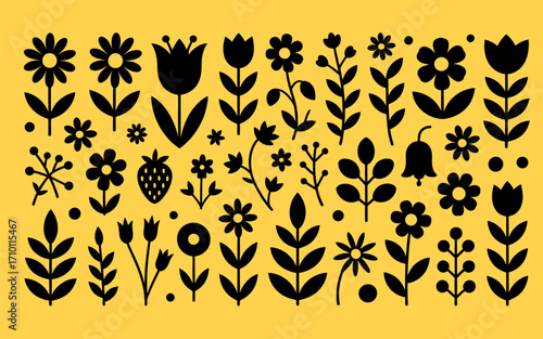 Scandinavian Floral and Plant Icons