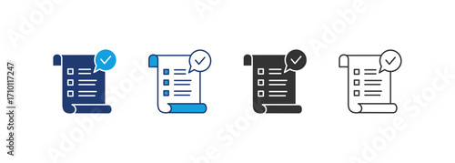 Validation Icon Set Multiple Style Collection