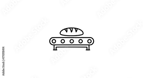 Bread conveyor belt icon