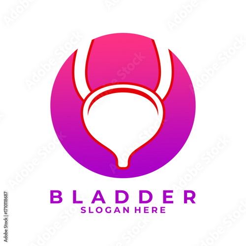 Bladder medical logo design vector template