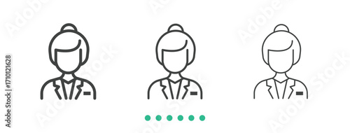 Reception icon. Thin line icon vector