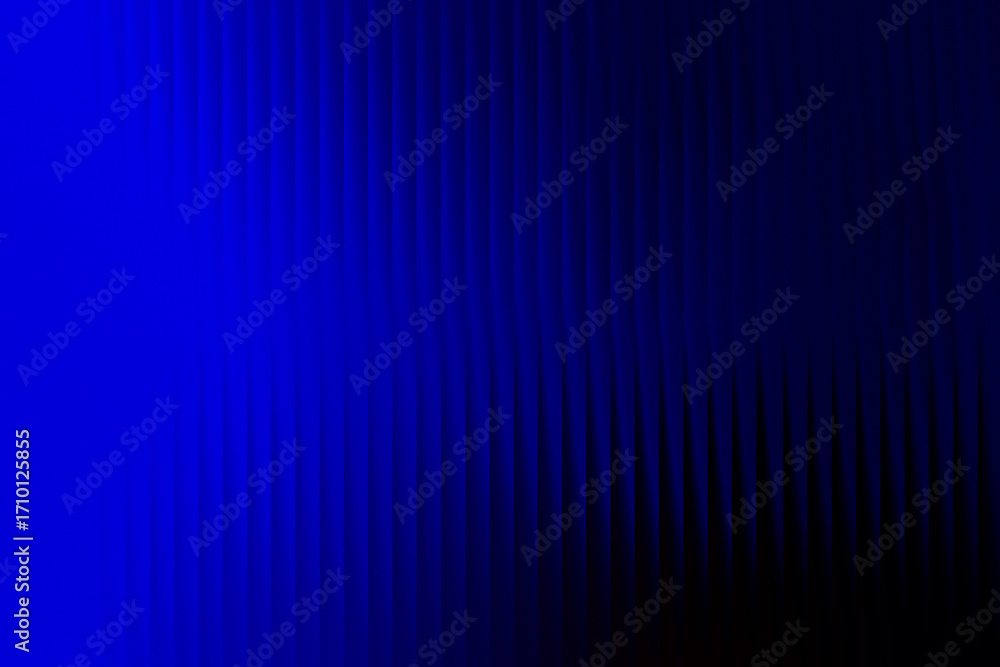 Obraz premium Blue to black gradient striped abstract background with vertical lines creating modern futuristic digital texture for technology wallpaper