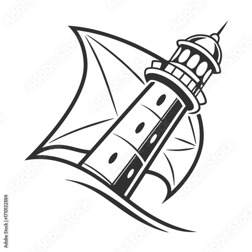 Beacon of Hope Lighthouse in the Storm