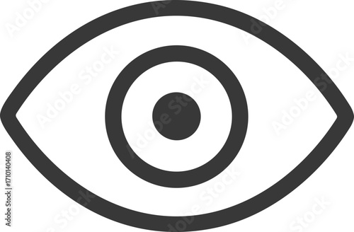View or visibility simple eye icon